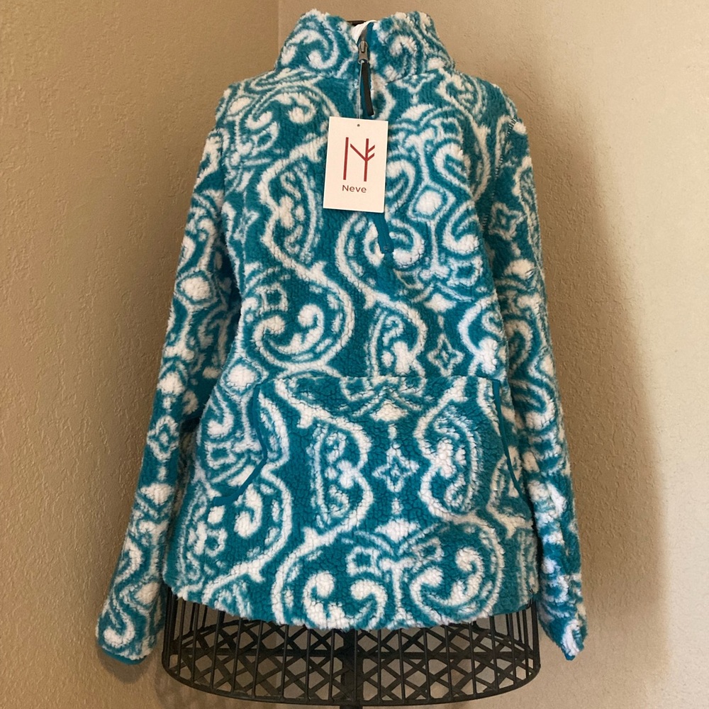 Paisley Print Sherpa Jacket 🧥